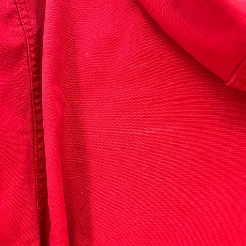 Eddie Bauer Jacket Women's Large Red Plaid Lining Hooded Vintage Preppy Normcore - Picture 6 of 14
